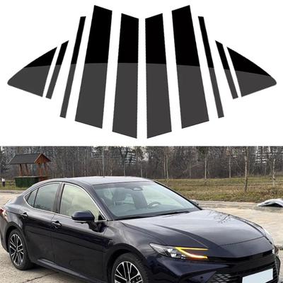 10 Pièces Garniture de Couverture de Poteau de Pilier BC de Colonne de Fenêtre de Porte de Voiture Autocollant Matériau PC Convient Pour Honda Camry 2025