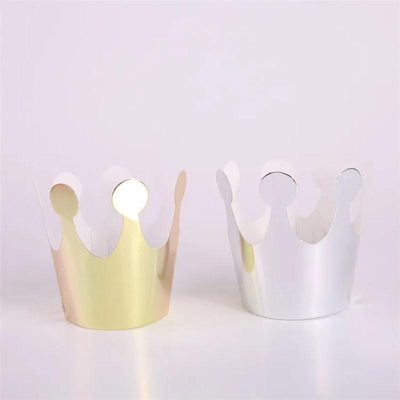 11Pcs/Bag Happy Birthday Party Hats Polka Dot DIY Handmade Cap Crown for kids Birthday Party Photo Props Baby Shower Decoration