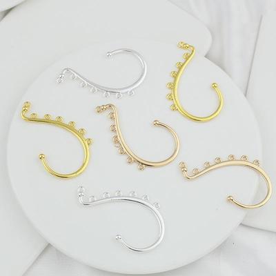 Color-Preserving Alloy Porous Ear Hooks - DIY Handmade Hanfu Style Hairpin Accessories