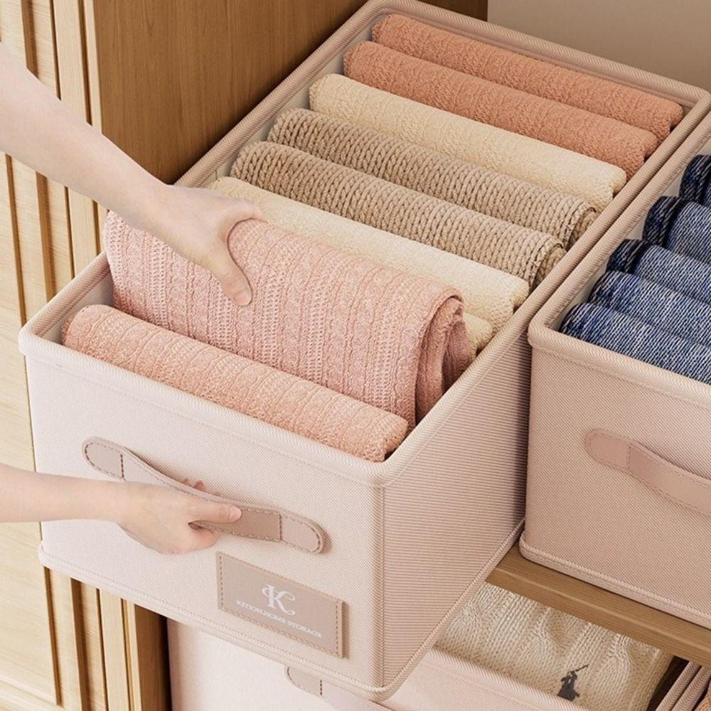 Large Capacity Clothes Storage Box Folding Toys Storage Box Sweater Storage Cabinets Bedroom