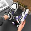 Men's Thick Soled High Top Casual Shoes Breathable Four Season Soft Sole Comfort Outdoor Walking Shoes Student Sports Board Shoe