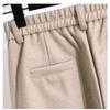 Thickened Tweed Trousers for Women, Autumn Winter Plus Size Straight Trousers, Casual Pants