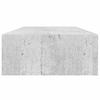 Vidaxl Półki Ścienne Z Szufladą, 2 Szt., Szare, 60 X 23,5 X 10 Cm, Mdf