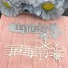 Note Snowflake Metal Cutting Die Stencils for DIY Scrapbooking Album Decorative Embossing Handmade Paper Cards Gift