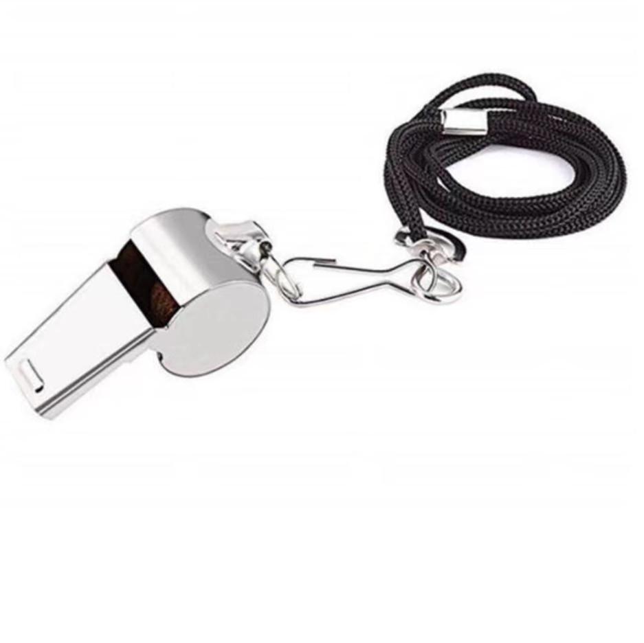 Stainless Steel Sports & Survival Whistle for Outdoor, Basketball, and Football Use