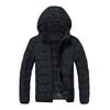 Men Hooded Lightweight Padded Jacket Zipper Quilted Warm Casual Outerwear Coat