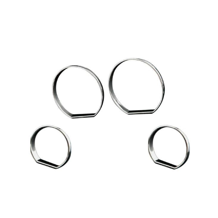 1 Set Chrome Plated Tacho Dial Gauge Ring Trim For BMW E46 3 Series M3