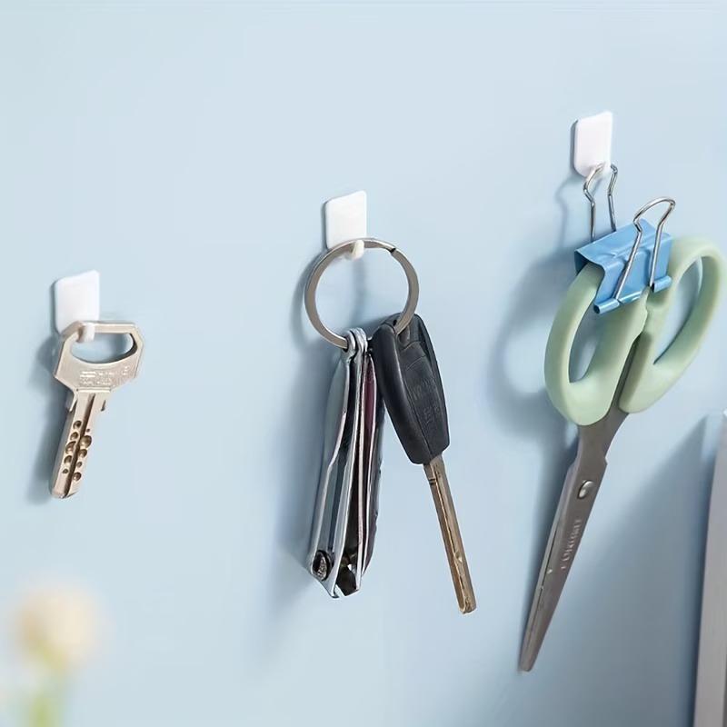 9/18Pcs Mini Self-Adhesive Hook No Drilling Strong Adhesion Storage Hooks Multi-Purpose Hooks For Desk, Kitchen, Bathroom