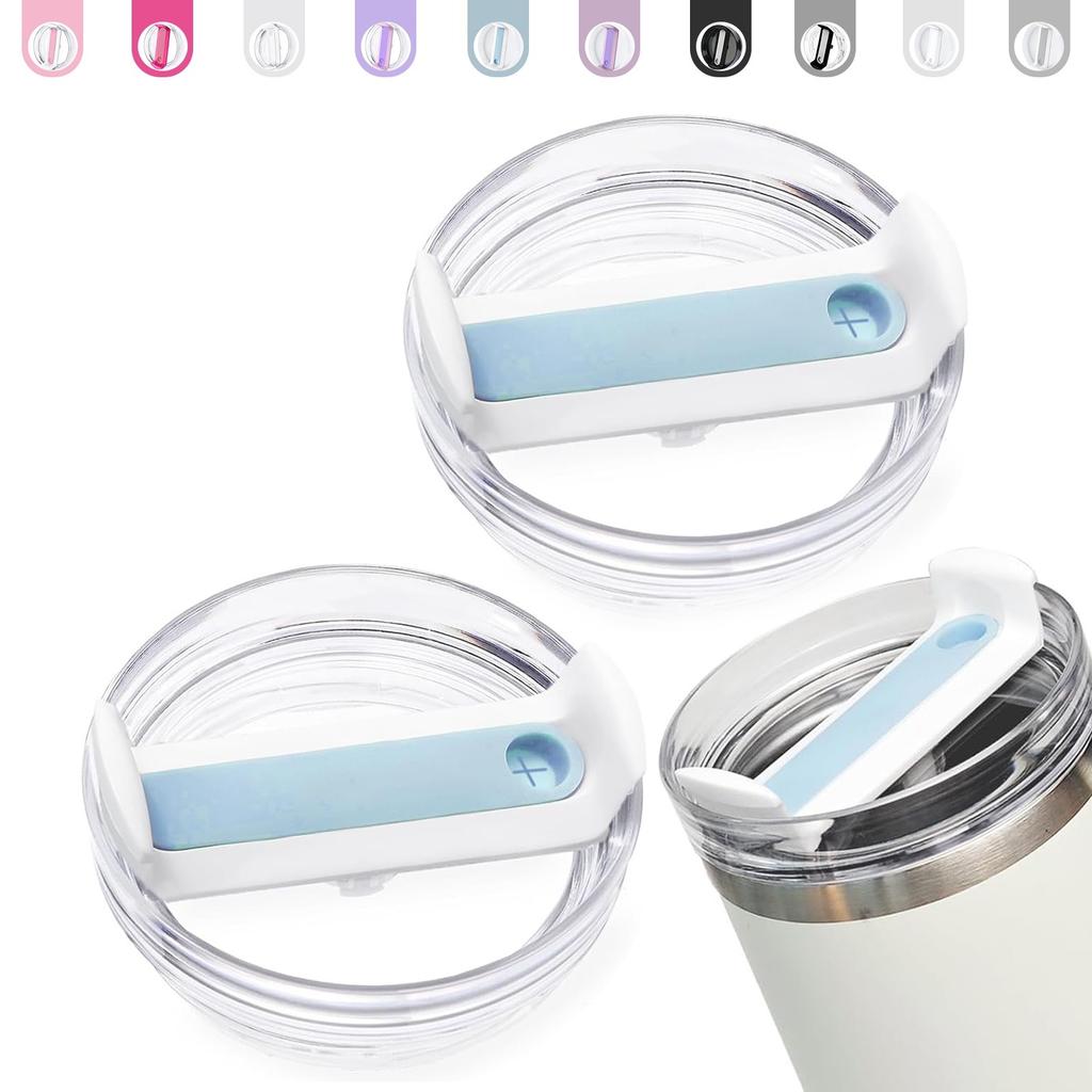 2 Pcs Replacement 20/30 oz Dustproof Spill Proof Resistant Tumbler Lid for Stanley Cup, Fit for Stanley and More Coffee Mugs