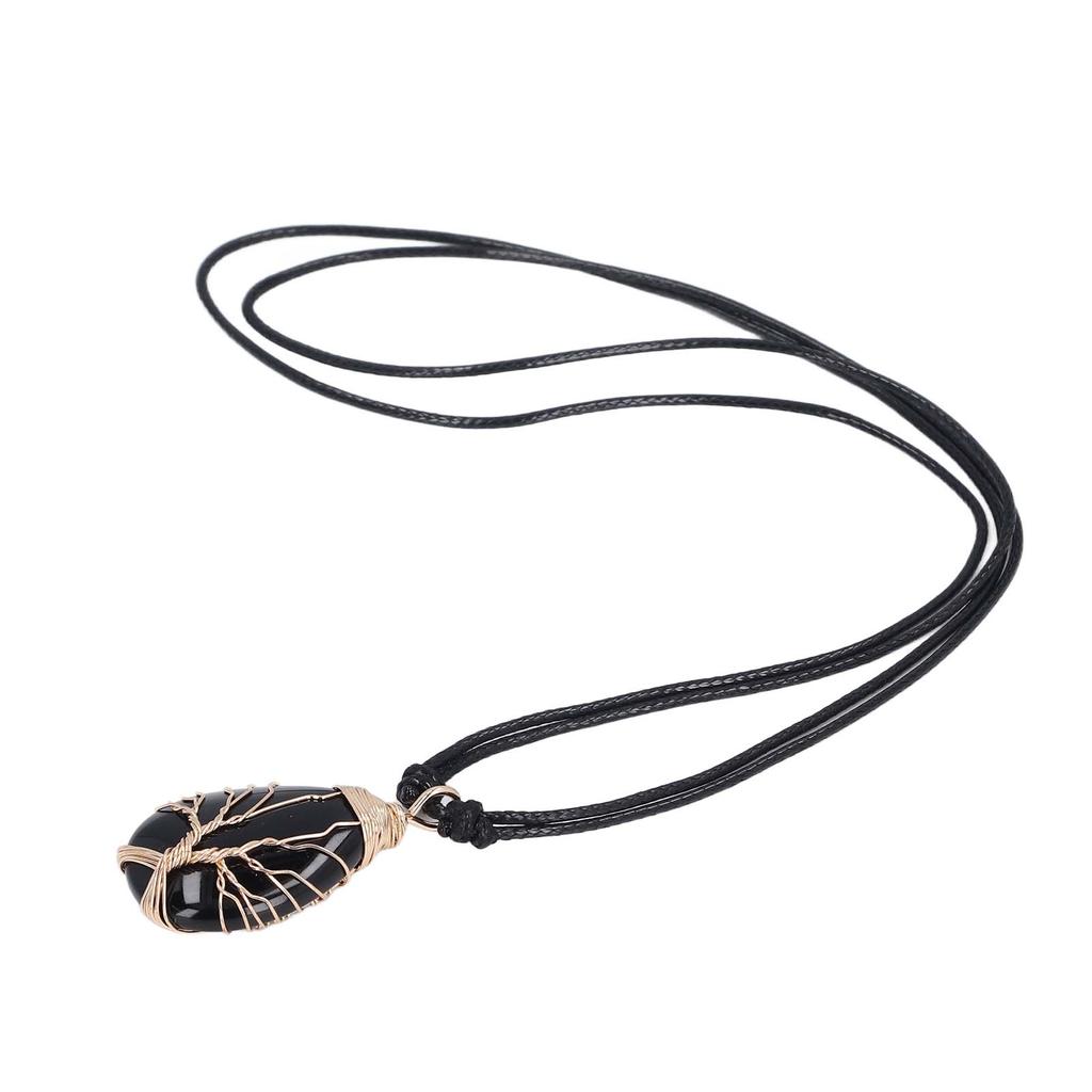 Healing Stone Pendant Exquisite Decorative Stone Pendant Necklace Bring Prosperity Luck Necklace