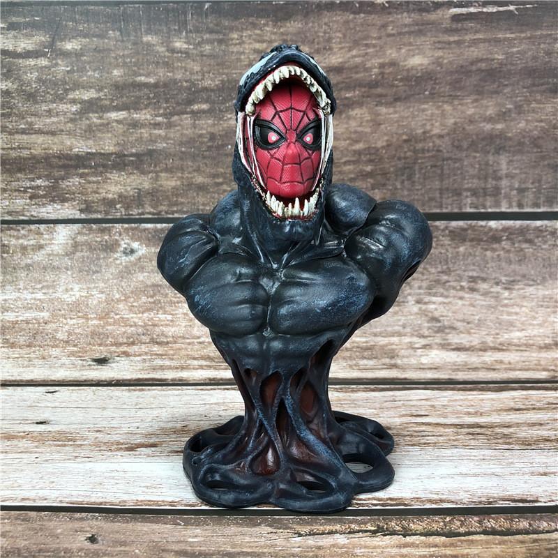 Venom Spider-Man Halbskalen-Statue PVC Display-Figur Zeichentrickfigur 16cm