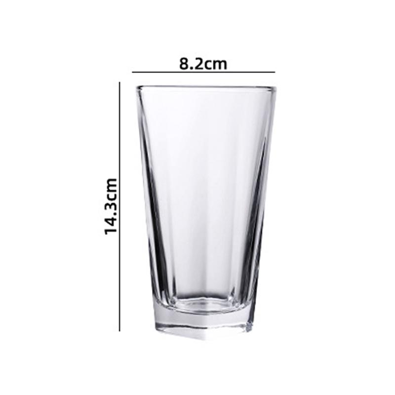 1pcs Creative Nordic Water Cup Classical Whiskey Glass Thick Bottomed Glass Juice Beverage Cups Bar Transparent Cocktail Glass
