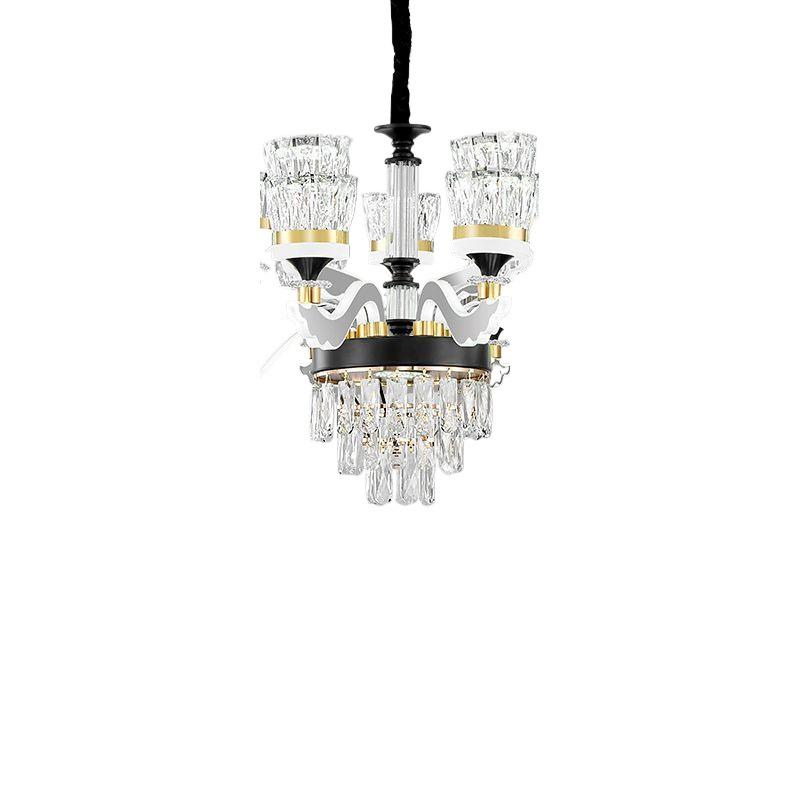 Luxury Modern Crystal Chandelier for Living Room - Elegant Luminous Fixture