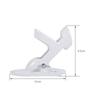 2 Angle Aluminium Alloy Flag Pole Holder Mounting Wall Mount Flagpole Windsock Bracket White