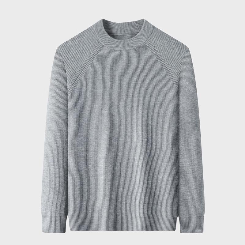 Yiliteng Men's Jacquard Textured Pullover Sweater