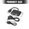 1080P Resolution VGA Adapter with Audios Port Plug and Play for Multiple Systems Portable Converter