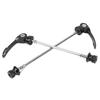 2Pcs Bicycle Wheel Hub Skewers Mountain Bike Road Bike Axle Quick Release Skewer LeverBlack