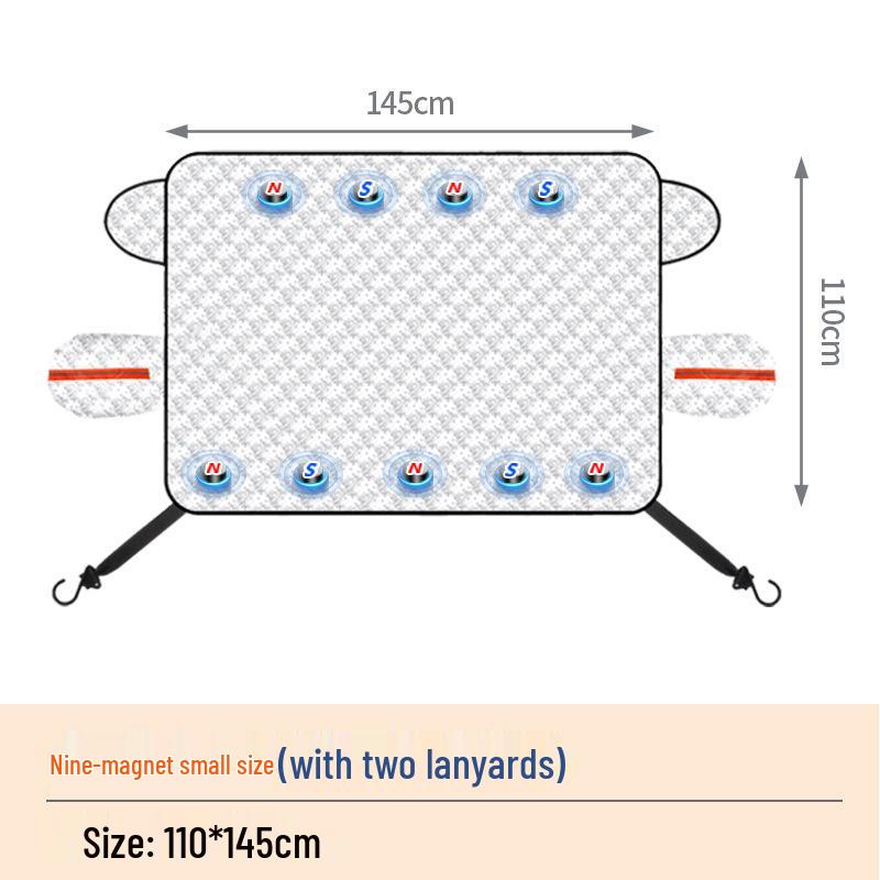 Magnetic Anti-Freeze Windshield Cover: Thickened Sunshade & Snow Protector