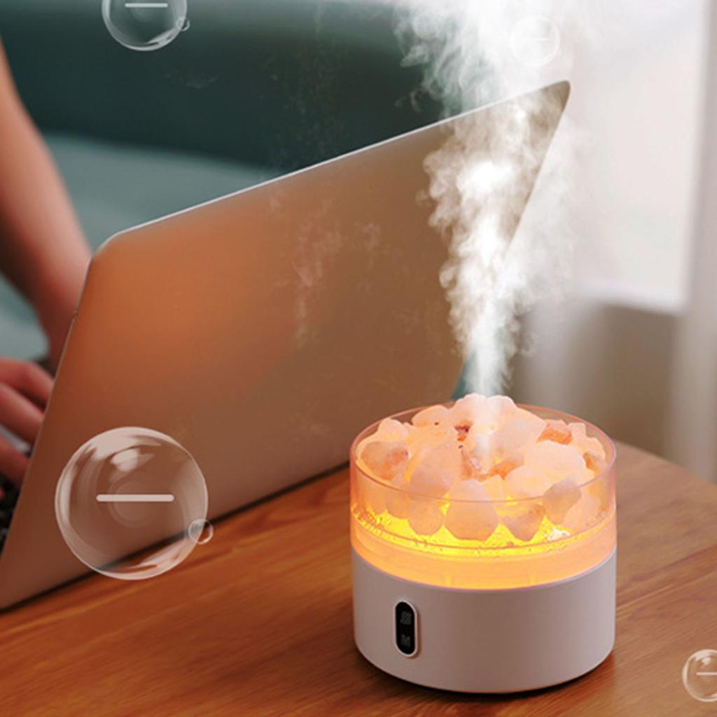 Salt Lamp Diffuser Humidifier Multi Colors Crystal Salt Lamp USB Desktop Essential Oil Diffuser Humi