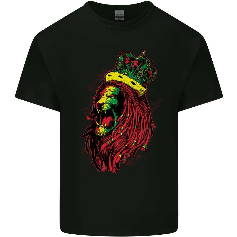 A Roaring Jamaican Lion Reggae Music Jamaica Unisexs Cotton TShirt Tee Top S
