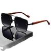 Men's Stylish Square Frame Double Bridge Sunglasses for Travel and Driving