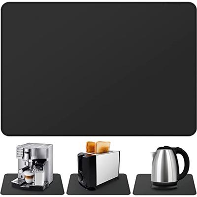 Koffiemat Verberg Vlek Rubber,Koffiemachine Mat voor Aanrechtbladen,Droogmat voor Keuken Aanrecht Grijs(30*40 cm)