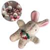 Cartoon Plush Necklace Rabbit Keychain Cute Pendant Keyring Ornament Key Holder