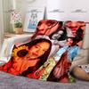 Pop Female Star Flannel Decorative Thin Blanket Rosalia Vila Tobella Beautiful Photo Blanket Portable Home Travel Office Blanket