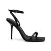 Fashion Fashion Shoes for Women Buckle Strap Solid Women's Sandals Peep Toe Thin Heels Super High Pump Women Square Toe Heeled Sandals
