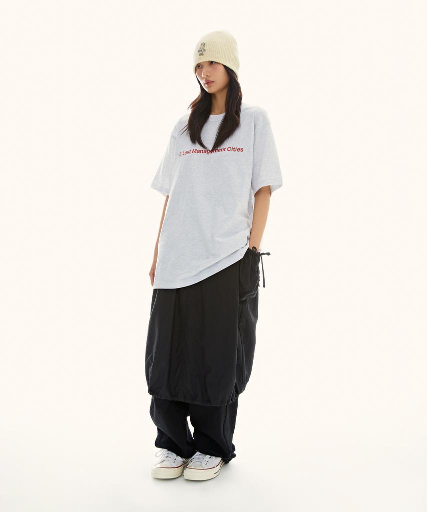 Lmc Wm Ribbon Nylon Long Skirt Black