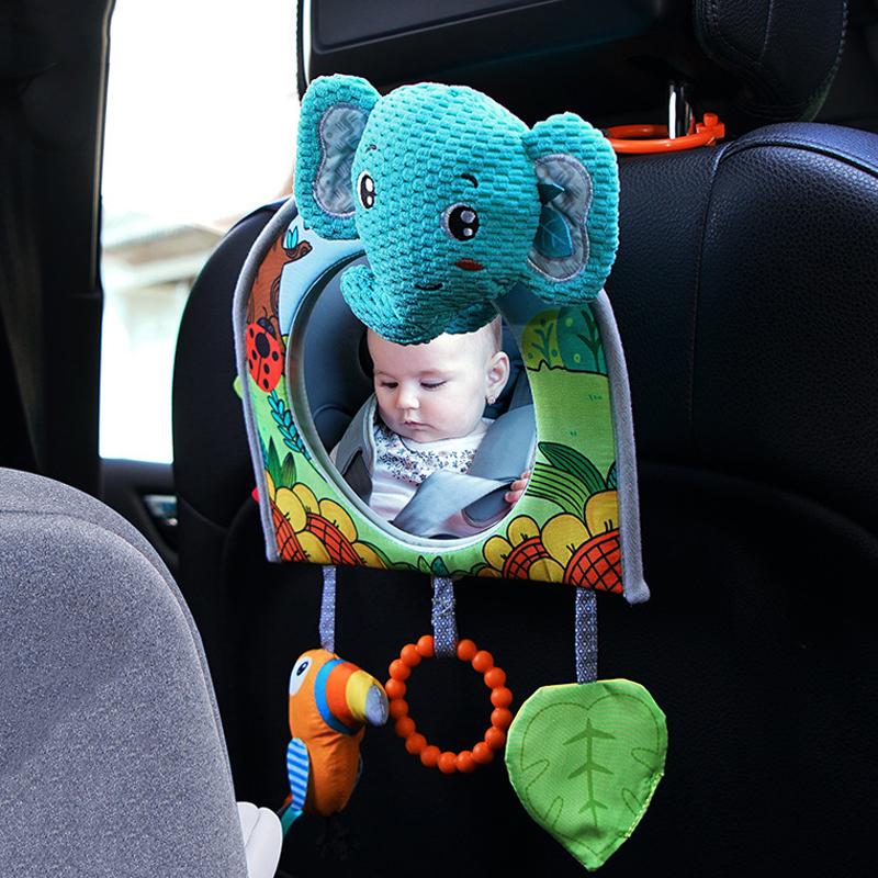 

Cute Baby Car Mirror Child Baby Rear Facing Mirror View Back Seat Mirror Safety Seat Accessories Adjustable Kids Rearview