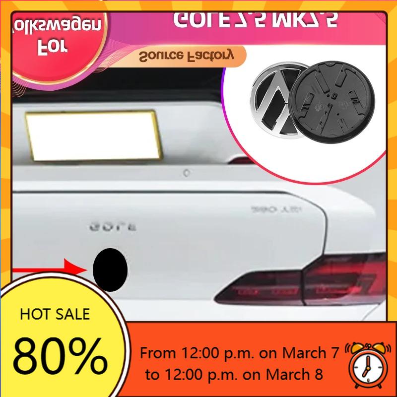 VW GTI GOLF 2026 Hot For VOLKSWAGEN VW Cup Holders Hub Caps Car Styling Front Head Hood Bonnet Emblem Rear Tail Bumper Trunk Bad