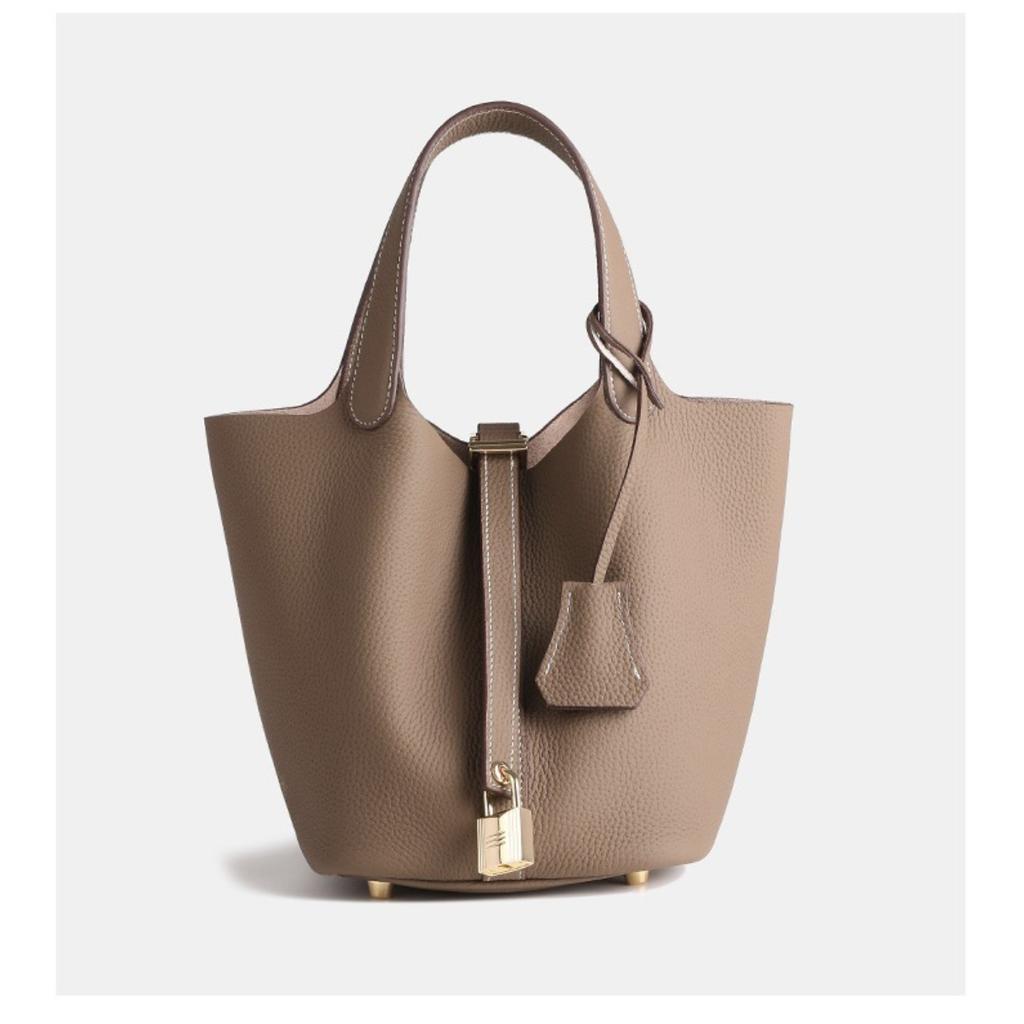 Leder Damenhandtaschen, hochwertige Gemüsekorbtaschen 2025 neue erste Schicht Rindsleder tragbare Beuteltaschen, Pendler Damenhandtaschen mit großem Fassungsvermögen