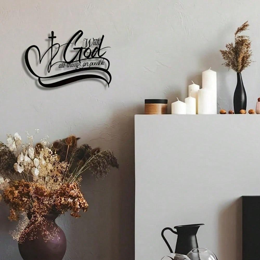 Metal Wall Art Modern Sculpture Abstract Decor Living Room Foyer Birthday Gift