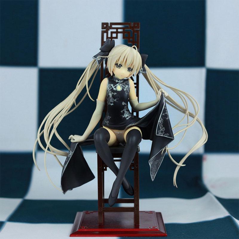 

Нет Ёсуга Сора Касугано Сора Версия в китайском платье ПВХ Фигурка Куклы Аниме Игрушка Модель чёрный