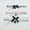 Lace Choker with Rhinestone Heart Pendant Bow Detail 1Pc Sweet Neck Accessory for Casual Daily Party Occasions