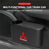 Portable Hanging Mini Car Trash Can Wastebasket Trash Can with Lid For Mitsubishi Outlander I200 Pajero Eclipse ASX Lancer Space Delica Ex