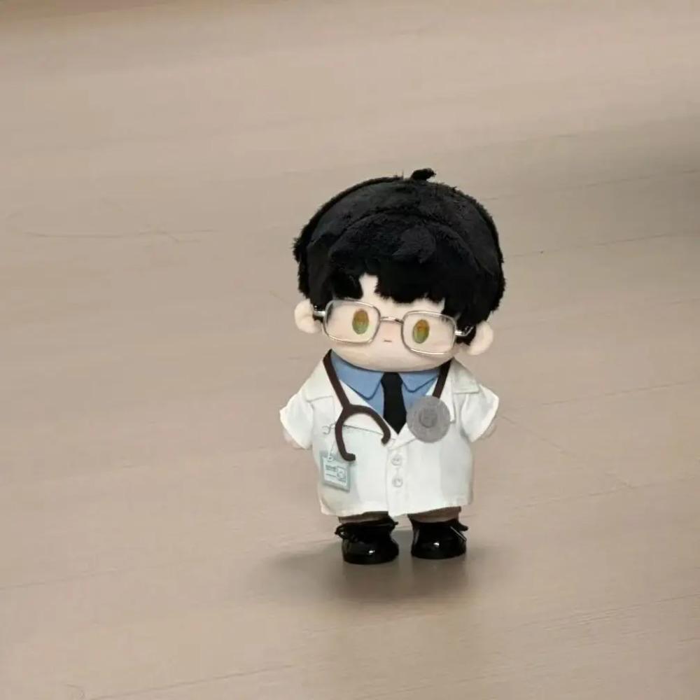 Love and Deepspace Zayne 20cm Cotton Doll White Coat Clothes Doctor Surgical Uniform Pants Tops Shoes Accessories for Idol Dolls