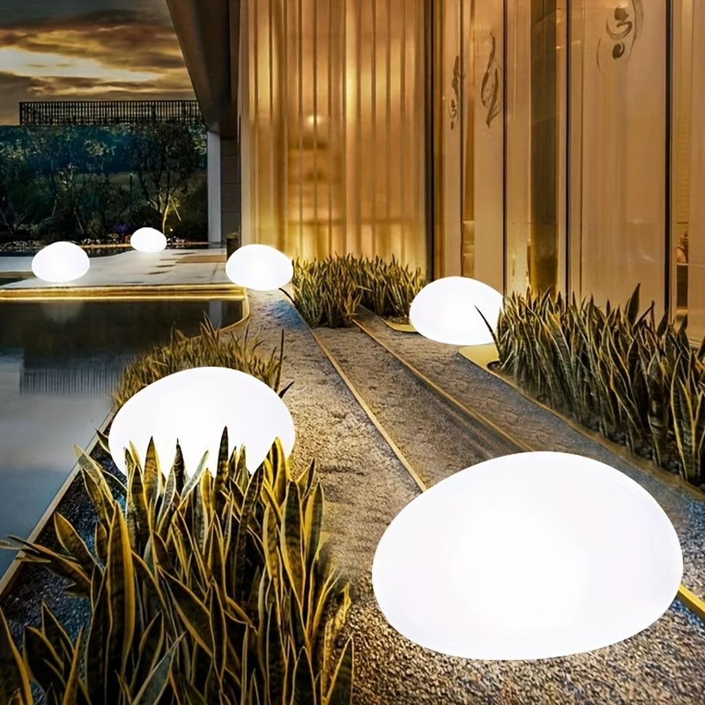 Solar Imitation Stone Lamp, Outdoor And Indoor DualLighting