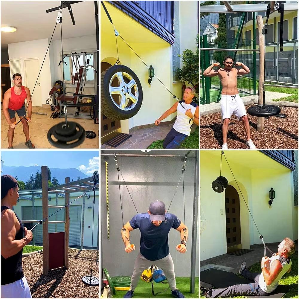 DIY Fitness Machine Replacement Cable 1.4/1.8/2/2.5M Pulley Cable Gym Steel Wire Rope  Bodybuilding