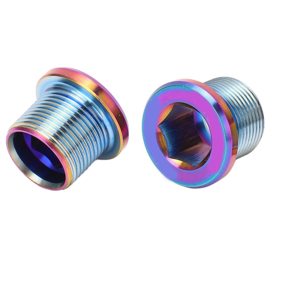 Bike Crank Screw Rust Proof Metal Chain Wheel Nut Bike Crankset Arm Fixing Screw for Road Bikes 2pcs