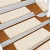 VidaXL Stair Treads 10 Pieces 65 X 21 X 4 Cm White Rectangular Edge 149827