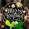 Vintage Round Metal Tin Sign Wall Art Christmas Holiday Decor Home Gift