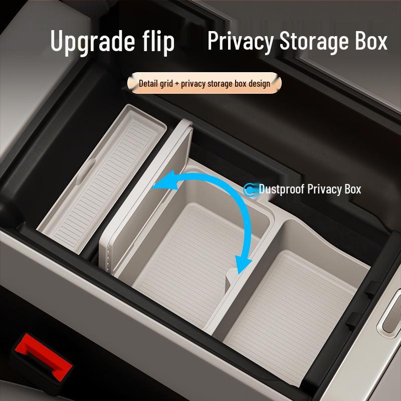 Xiaomi YU7 Armrest Box Silicone Pad & Storage Organizer for Car Interior
