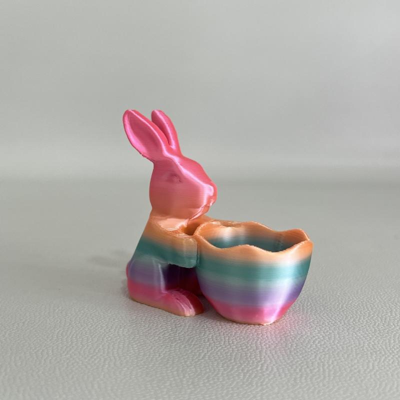 Easter Gift Bunny Home Ornaments With Basket Candy Basket Small Jewelry Storage Tray Storage Rack