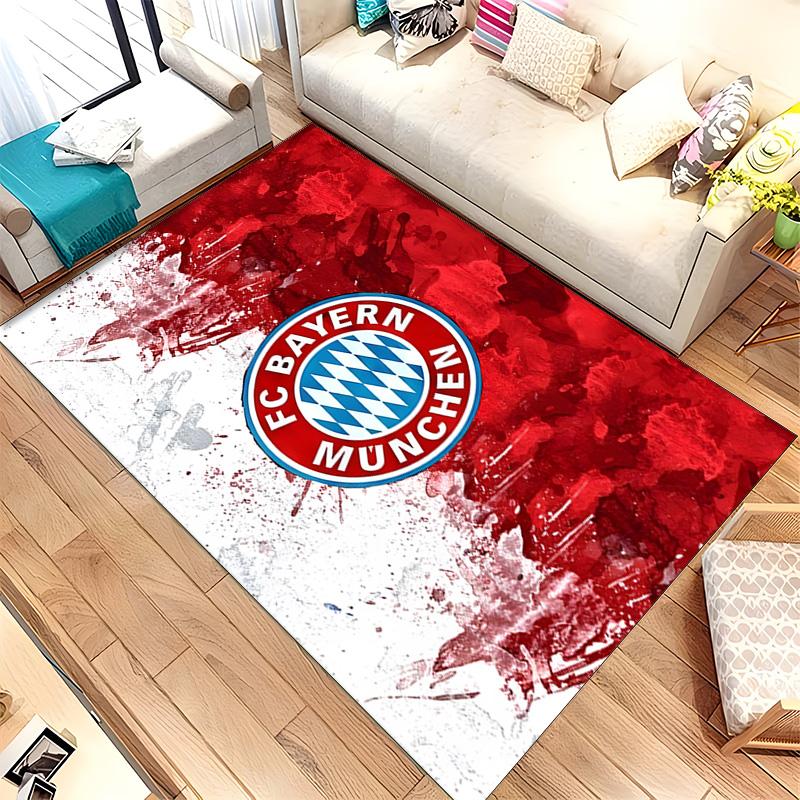 FC Bayern Munich (1) Rug Suitable For Living Rooms Bedrooms Computer Rooms Dining Areas And Placement Under Tables And Chairs Also An Ideal Choice For