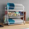 Zhishi Kitchen Countertop Double-Layer Dish Drying Rack