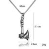 Dragon Bone Chain: Stainless Steel Viking Axe & Celtic Wolf Pendant Necklace 2024