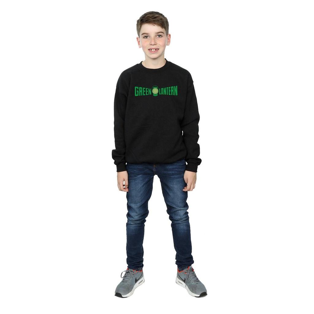 DC Comics Boys Green Lantern Text Logo Sweatshirt