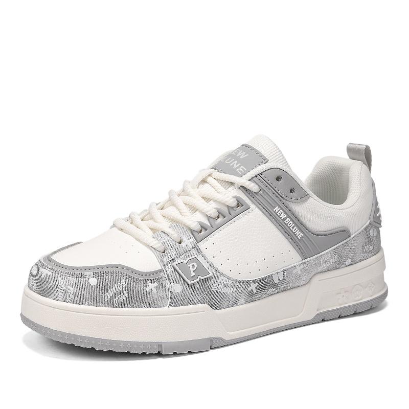 Unisex Casual Skate Sneakers Sizes 36-44 Couple Low Top Sport Shoes for Walking Campus Travel Streetwear and Daily Wear
